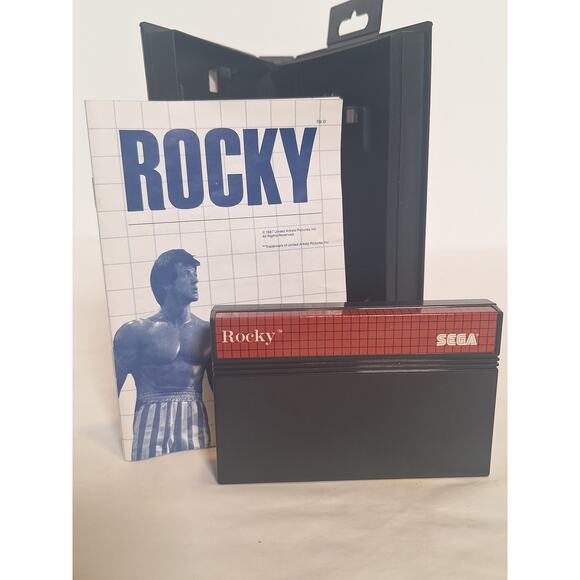 Rocky Sega Master System Video Game CIB Near Mint Two-Mega Cartridge - Picture 3 of 6